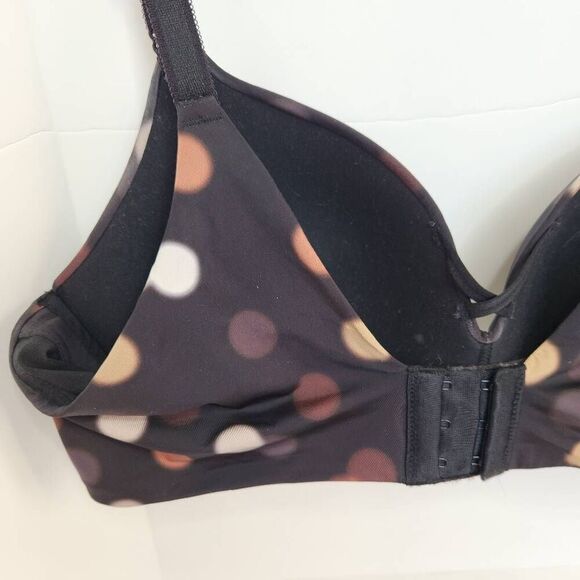 Torrid Curve Push Up Full Coverage Padded Black Pola Dot Bra 38D - Picture 6 of 12